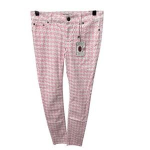 WAM Juniors Women’s Skinny Jeans sz 3/4 Retro 90s Pink NEW # H105